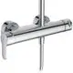 Duscharmatur mit einem glänzenden Chrom-Finish, ausgestattet mit einem Hebel zur Temperatur- und Wassermengenregulierung. Produkt von Ideal Standard.